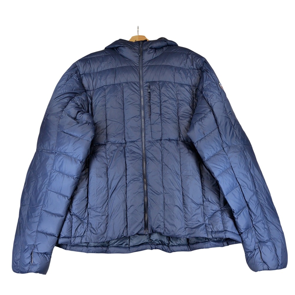 Big Agnes Mens Shovelhead Jacket Navy Blue Down Puffer Hooded XXL Fall 2022